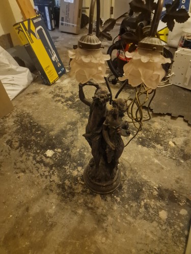 Vintage spelter bronze figural