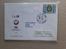 BOBBY ROBSON IPSWICH TOWN MANAGER HAND-SIGNED 1978 F.A.CUP FINAL FIRST DAY COVER