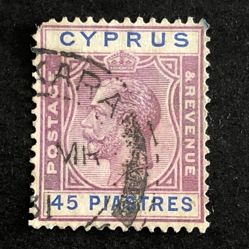 Cyprus 1924 45pi - cyprus, 1924-