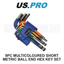 US PRO Tools 9PC Multicoloured