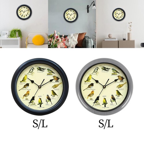 Bird sound musical wall clock - bird,