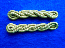 PAIR BRITISH MILITARY OFFICERS GOLD TWIST SHOULDER CORDS, SHOULDER BOARDS