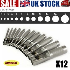 12PC PRECISION HOLLOW PUNCH