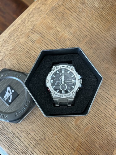 Mens casio steel - g-steel, bluetooth