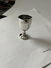 George 6th L’don H’lmark 1942 Silver Miniature Goblet. 5.5 X 3.2cm. Approx 12g.