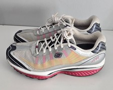 Skechers Womens SRR Resistance Shape Ups 12371 Silver Running Trainers UK sz7