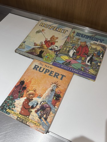Job lot vintage rupert bear - vintage,