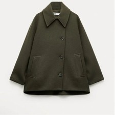Zara Oversized Wool Short Coat