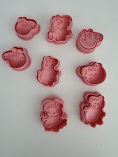 Peppa Pig Cookie Cutter Baking Stencil play dough Set of 8