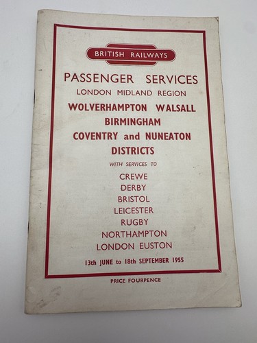 Passenger services 1955 - br,
