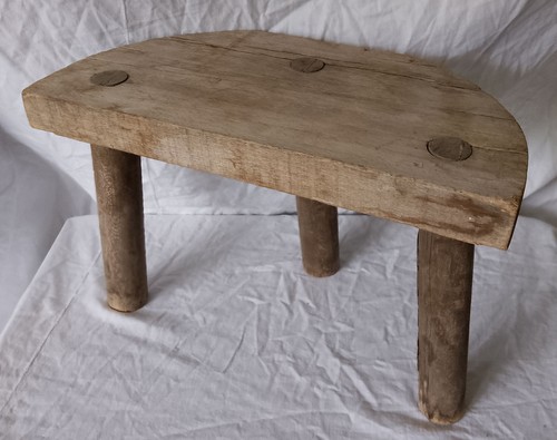 Vintage wooden stool balkan - vintage, d