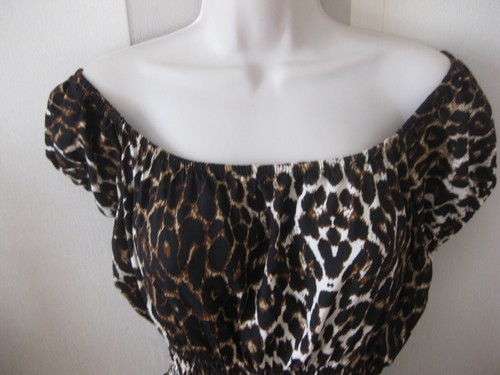 Gypsy dress ruffle leopard - gypsy,