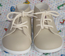 Baby Boots First Walker UK 3 BAYPODS Beige BNwoB Lace Up Boys EU 19 Matt Biscuit