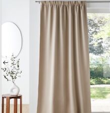 Single Curtain Cotton La Redoute 220/138cm Natural Taupe Imperfect Bargain