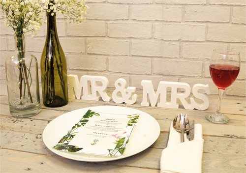 Wooden rustic mrs letters - &,