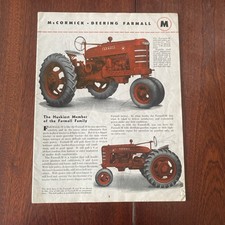 Vintage McCormick-Deering Farmall Tractor Brochure