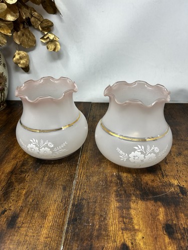 Vintage pink frosted glass - vintage,