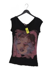 Andy Warhol By Pepe Jeans Women's T-Shirt XS Black Cotton