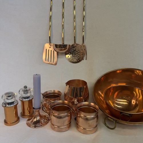 Copper kitchen salt pepper - salt,