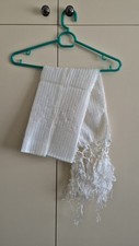 White Indian Asian Pakistani Shawl Scarf  (Brand New)