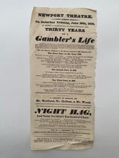 1828 NEWPORT THEATRE PLAYBILL