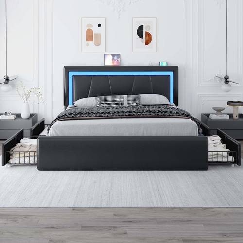 Bed frame full - bed, with