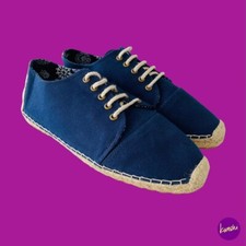 F-TROUPE x JOURNAL STANDARD Men's Canvas Espadrilles Trainers, Navy, UK 10/EU 44