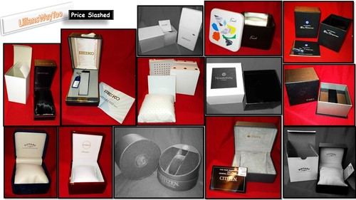 Empty jewellery watch boxes - empty,
