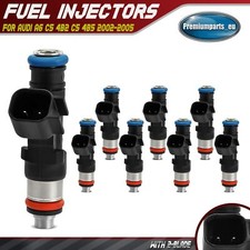 8x Fuel Injectors for Audi A6 C5 4B2 C5 4B5 2002-2005 RS6 quattro 077133551AA 