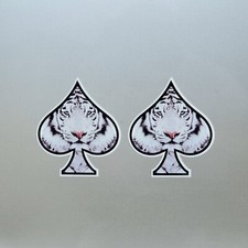 2x White Siberian Tiger Ace of