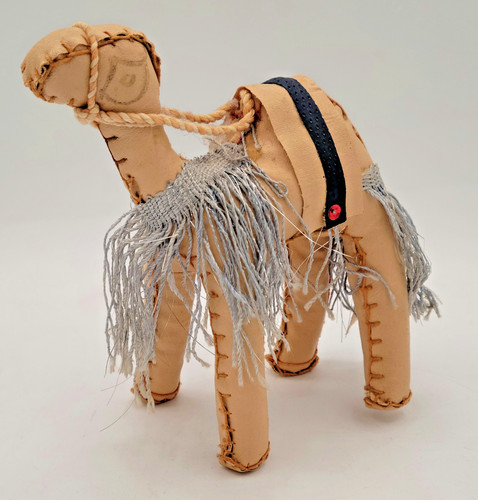 Handmade leather camel folk - handmade,