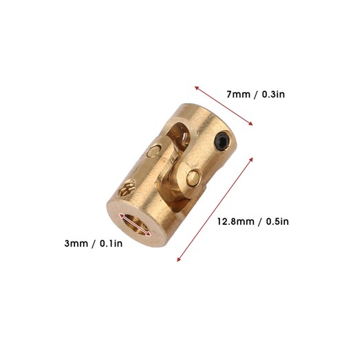 2pcs mini brass universal - 2pcs,