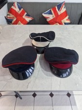3x Officers Ww2 Style Caps