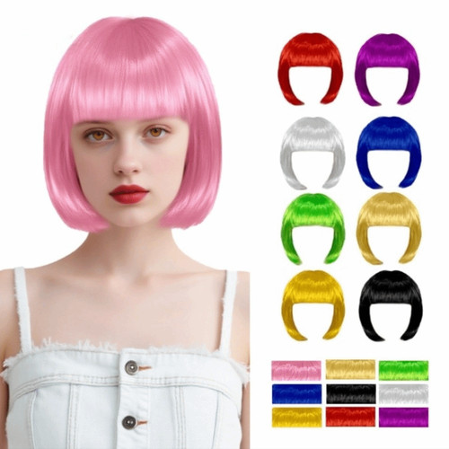 Short colored bob hairstyle - short,