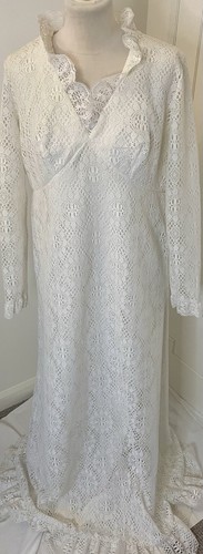 White lace maxi dress - maxi,