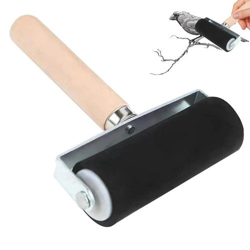 Hard rubber roller printing - rubber,