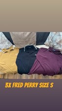 100 % Fred Perry Long Sleeve Polo Top Size S ?
