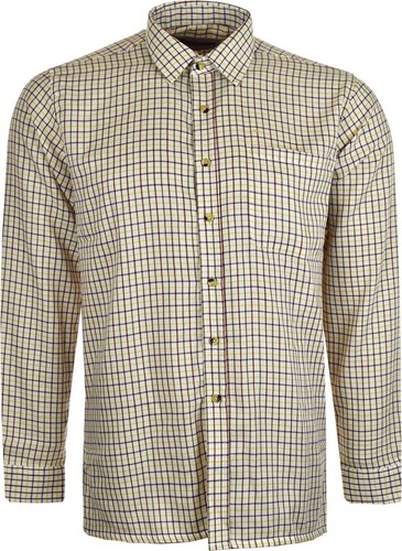 Mens tattersall shirt long - shirt,