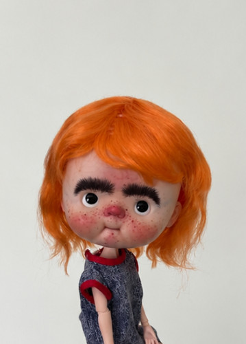 Mohair doll wig - doll, short