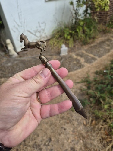 Antique bronze horse head - antique,