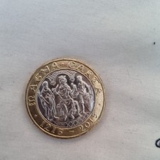 £2 Two Pound Coin.  Magna Carta 1215-2015with 2 Mint Error - Circulated