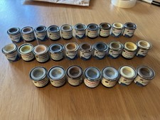 {E} 27x Humbrol Enamel Paints Used Various Colours Job Lot Collection Bundle