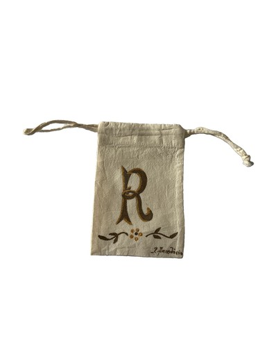 Hand painted cotton - "r”,
