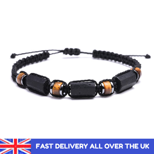 Black tourmaline tiger eye - tiger,
