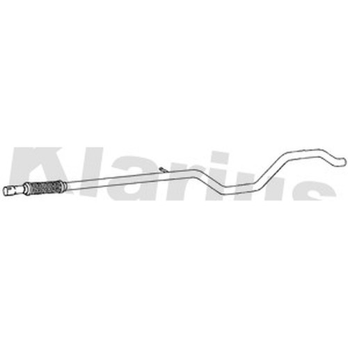 Centre exhaust pipe for - pipe, fiat