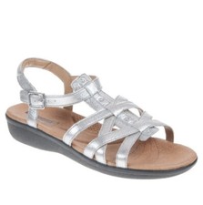 Clarks  Manilla Bonita Ladies Silver Leather Sandals UK Size 9 D EUR 43.