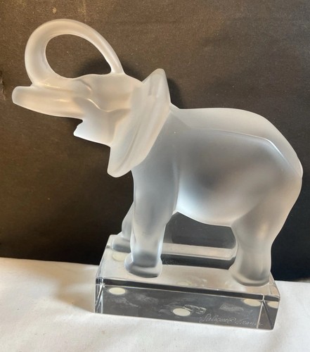 Lalique glass elephant - glass,