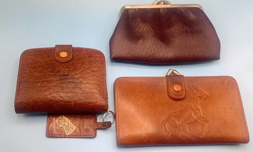 Vintage brown leather - x,