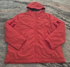 JOE BROWNS Bright Days Coat/Jacket Orange WATER-RESISTANT Size L Fleece Lined