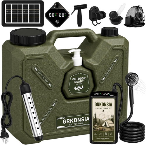 Camping shower with - with, heater